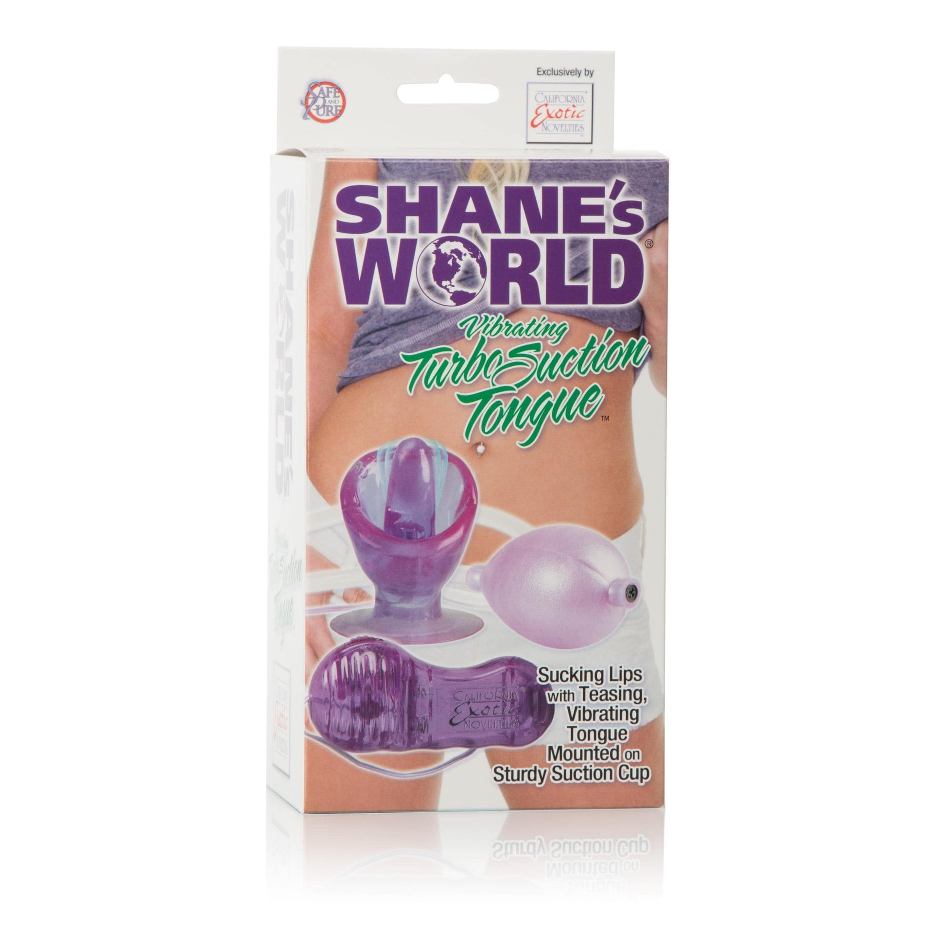 calexotics   shanes world vibrating turbo suction tongue purple