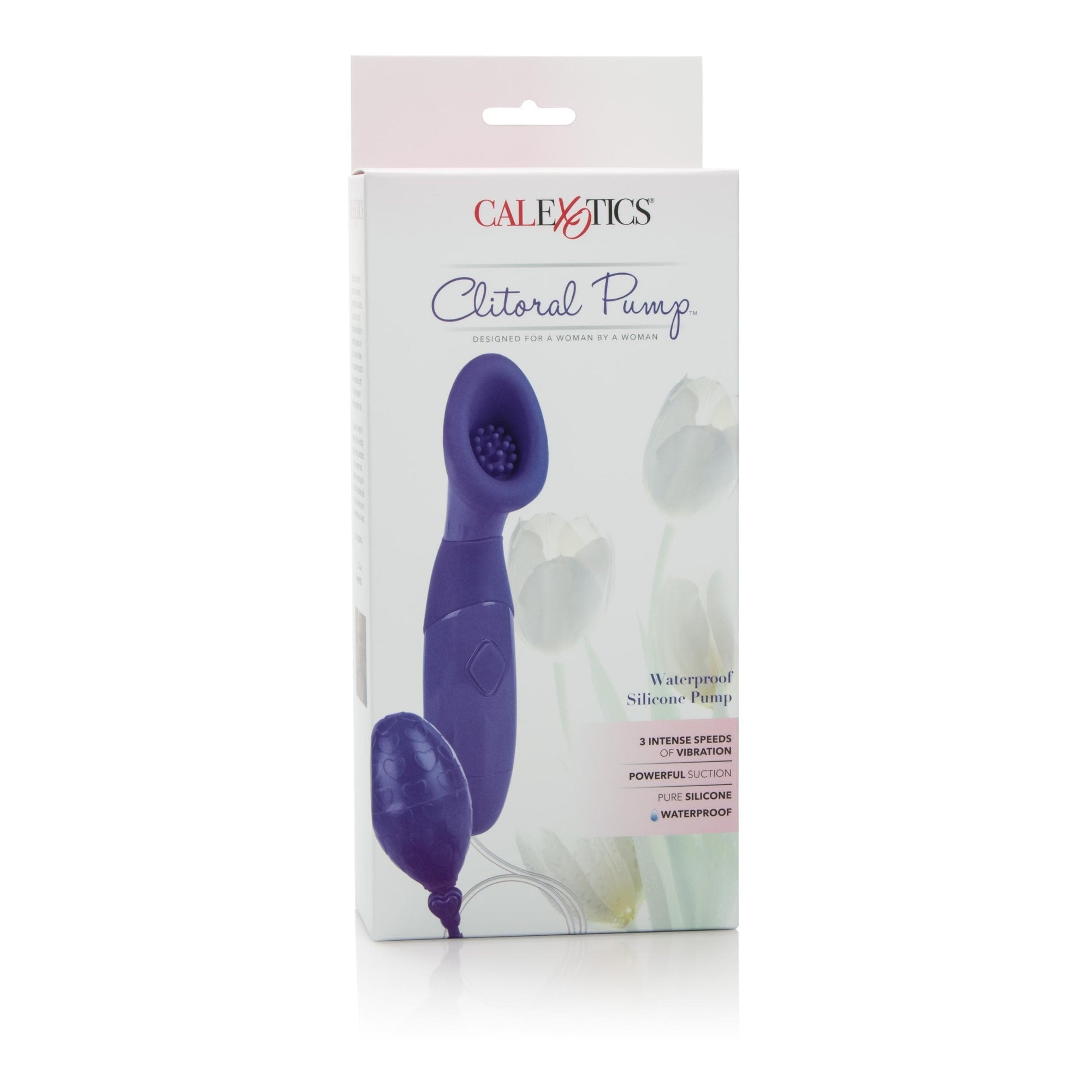 calexotics   waterproof silicone clitoral pump purple