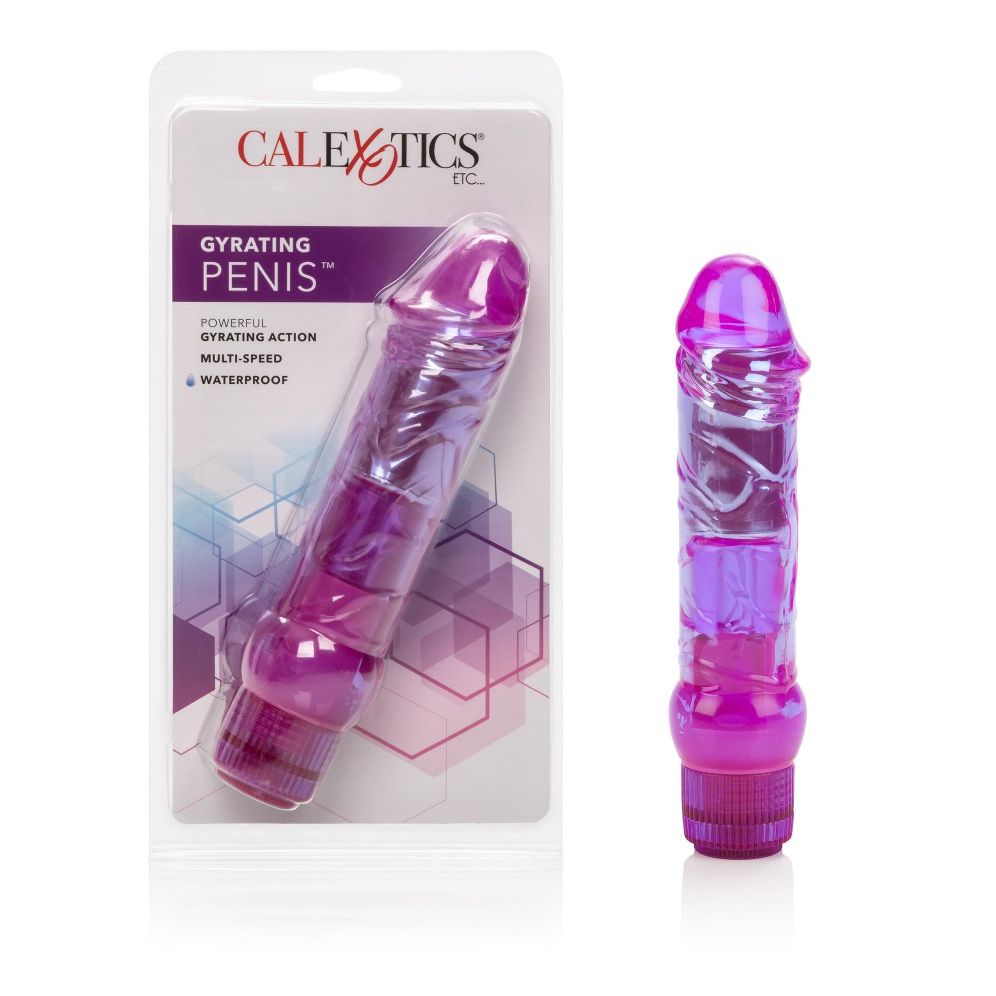 calexotics   waterproof crystalessence gyrating penis