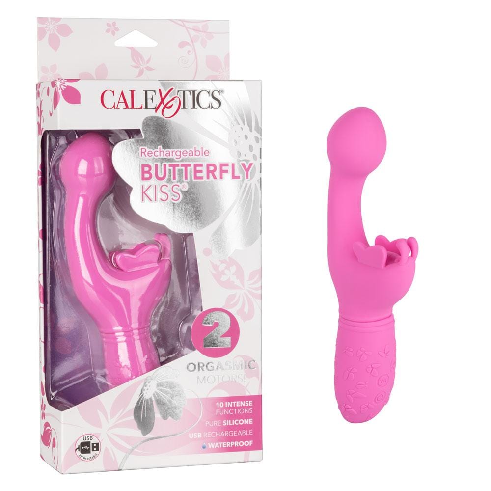 calexotics   rechargeable butterfly kiss pink