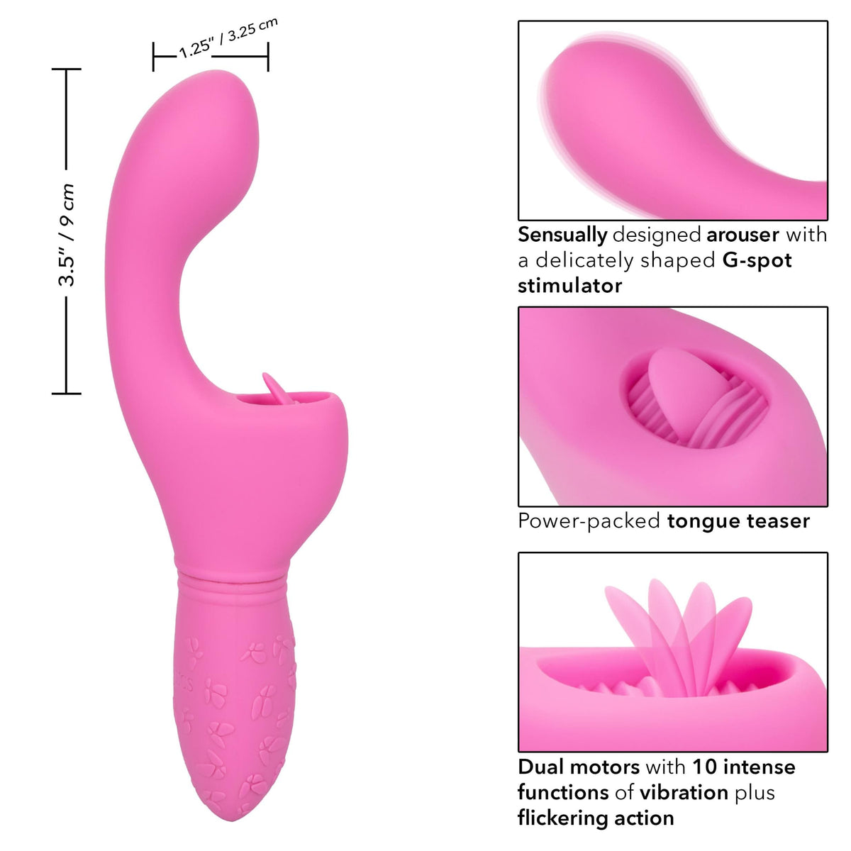 rechargeable butterfly kiss flicker pink