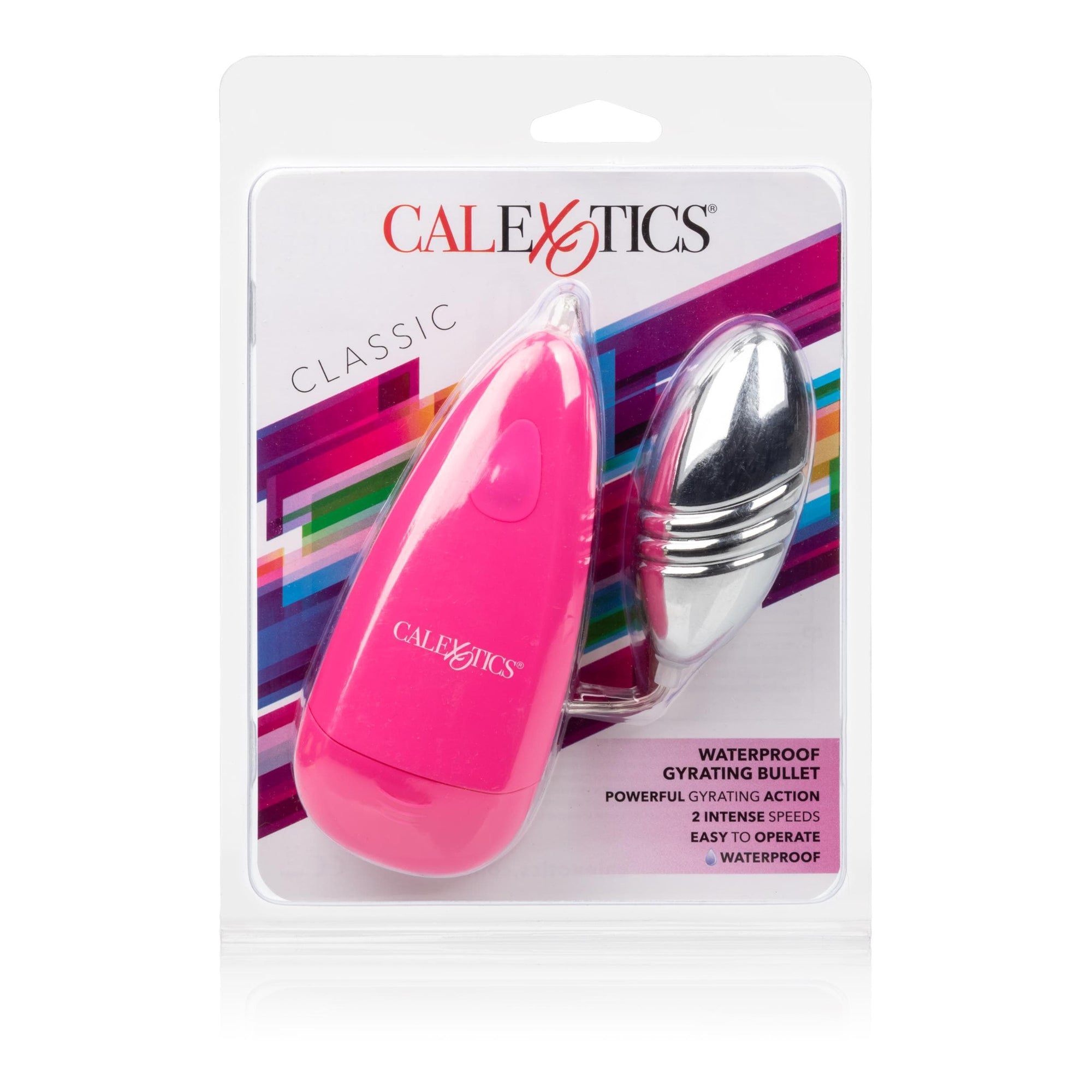 calexotics   waterproof gyrating bullet pink