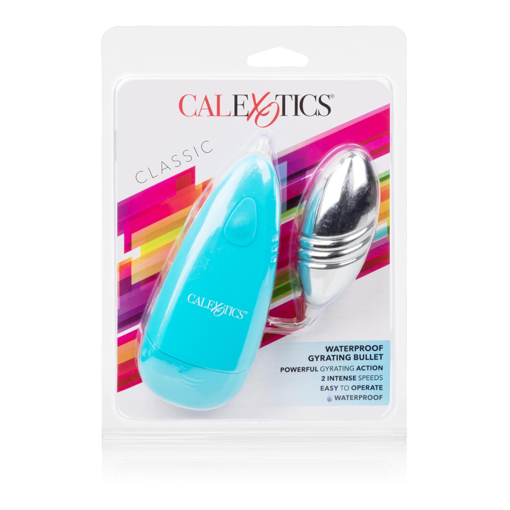 calexotics   waterproof gyrating bullet blue
