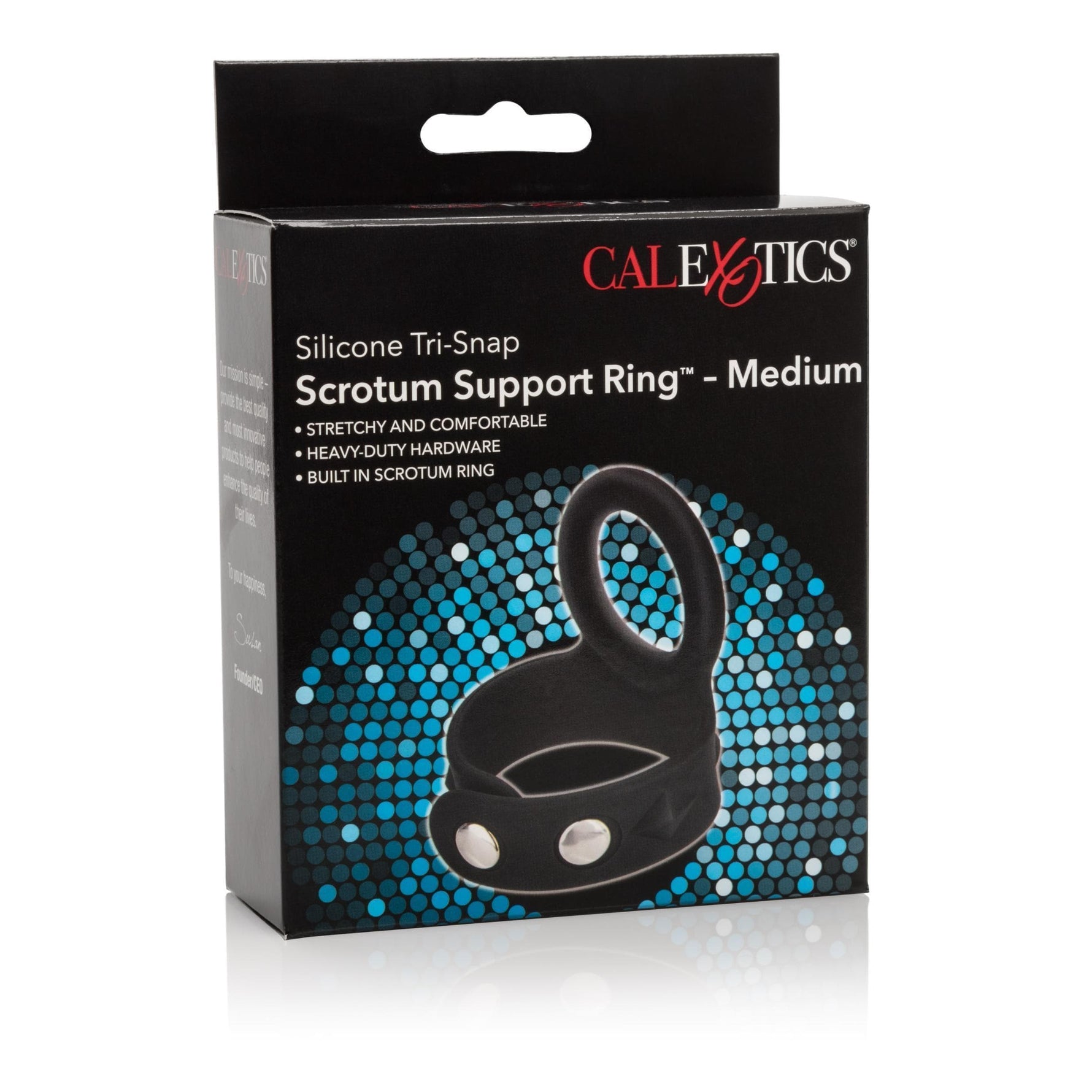 Silicone Tri-Snap Scrotum Support Ring - Medium Default Title