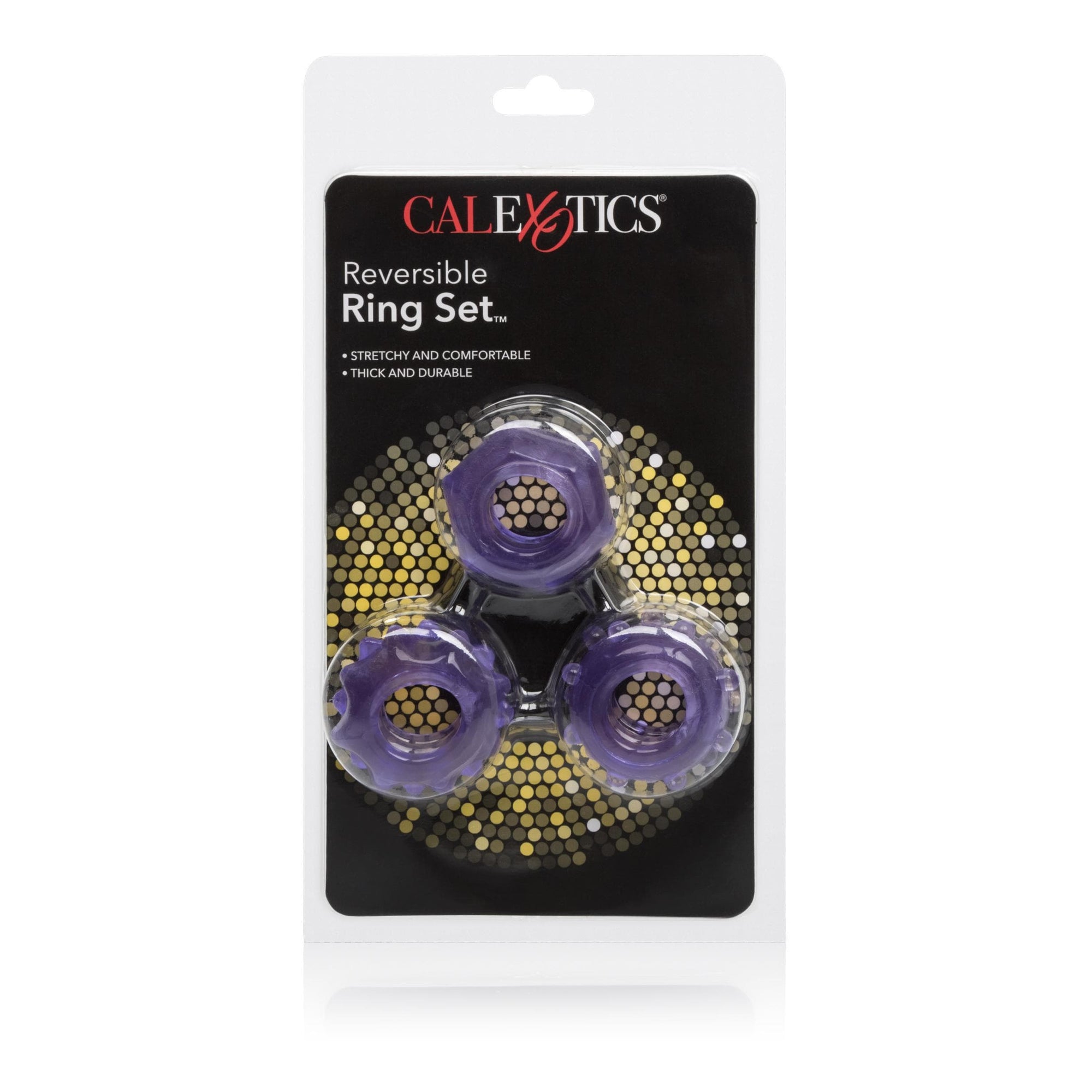 calexotics   reversible ring set purple