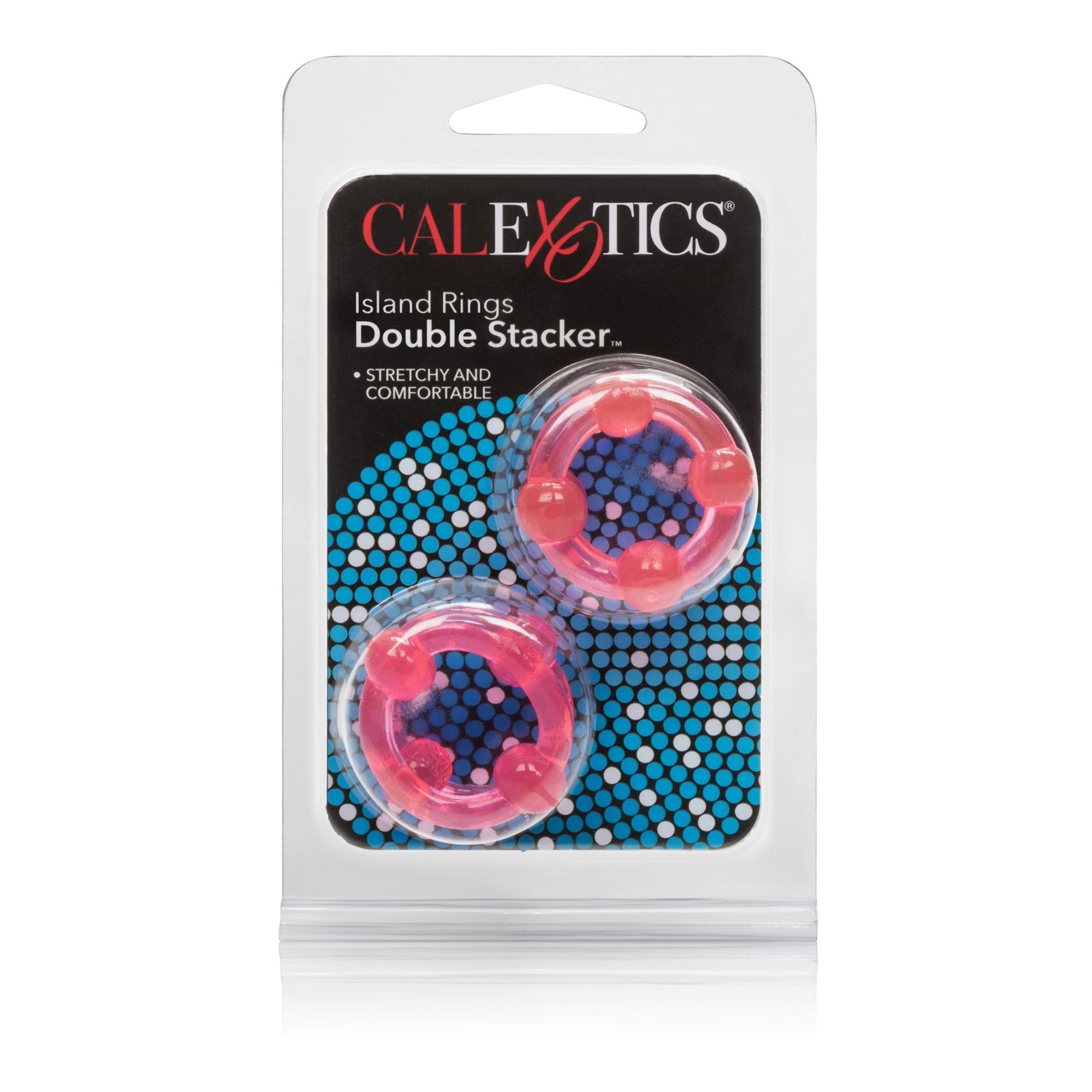 calexotics   island rings double stacker pink