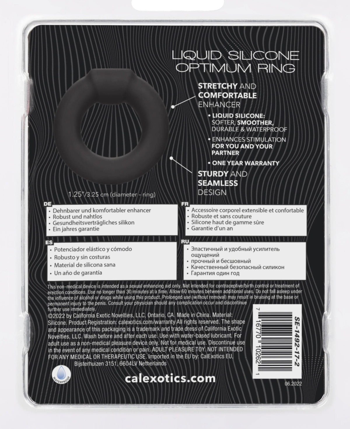 alpha liquid silicone optimum ring black