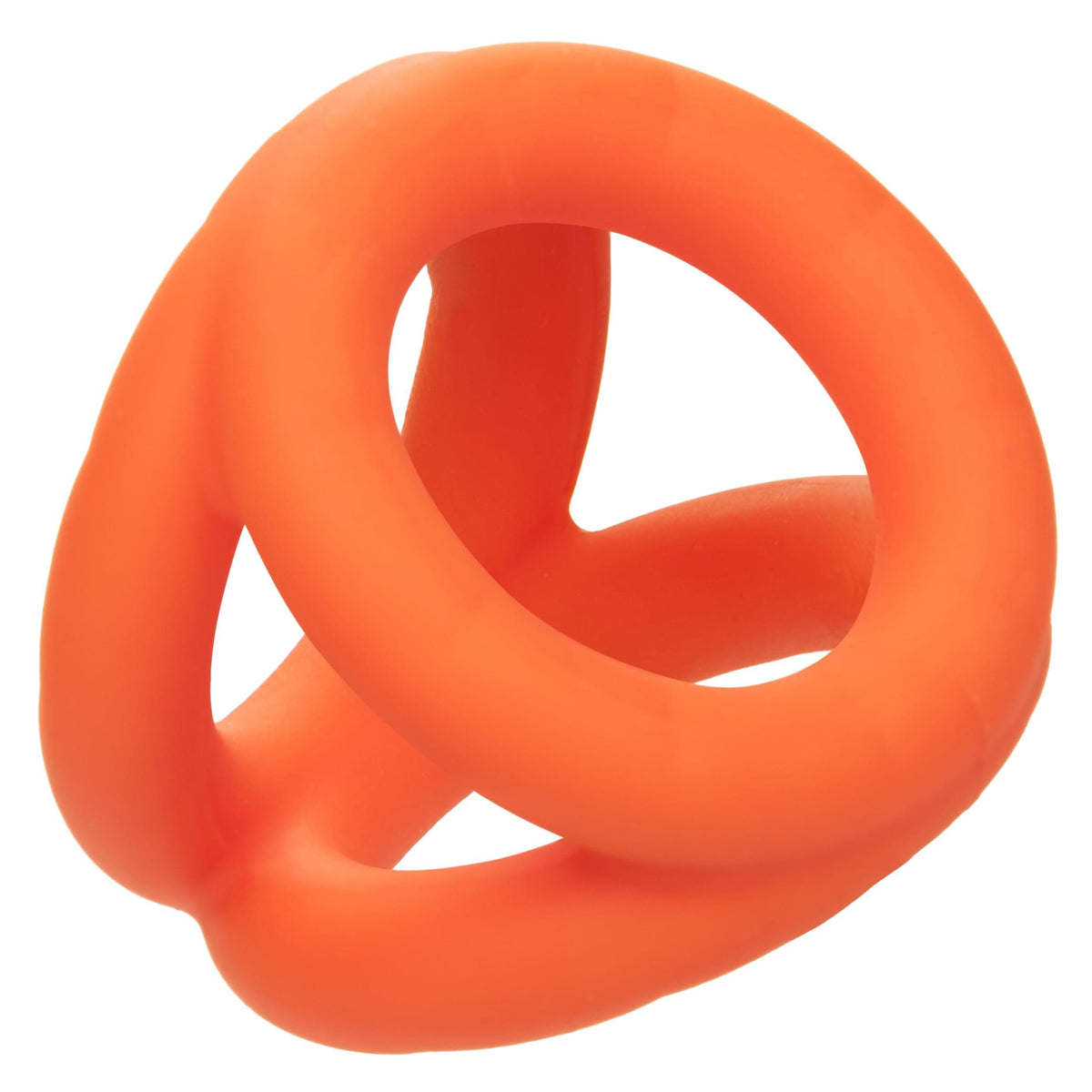 alpha liquid silicone tri ring orange