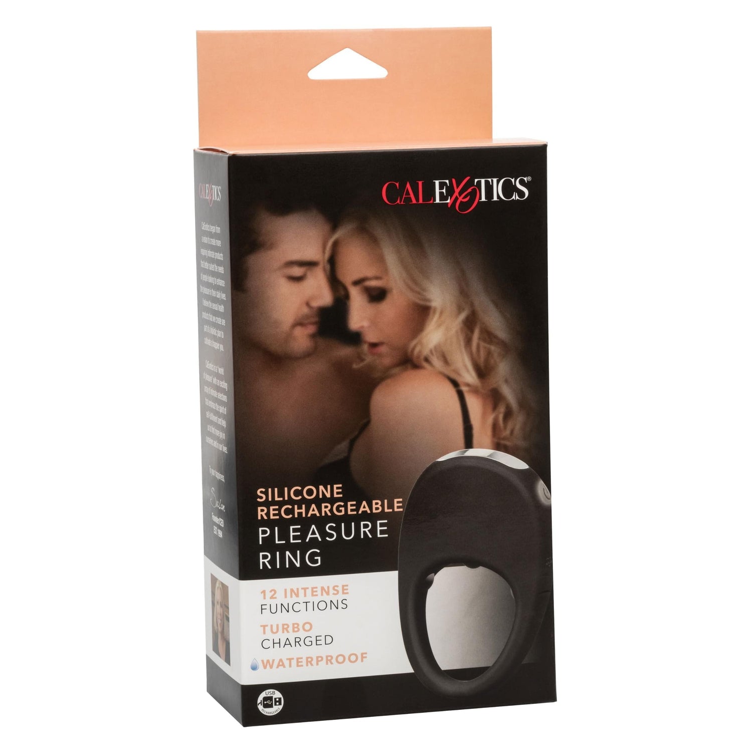 Silicone Rechargeable Pleasure Ring - Black Default Title