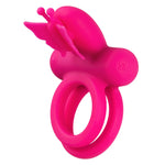 Silicone Rechargeable Dual Butterfly Ring - Pink Default Title