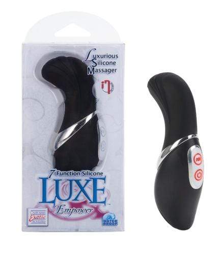 7 function silicone luxe empower massager black