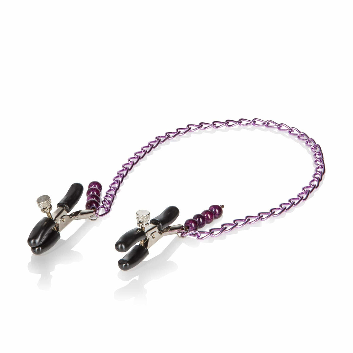 calexotics   purple chain nipple clamps