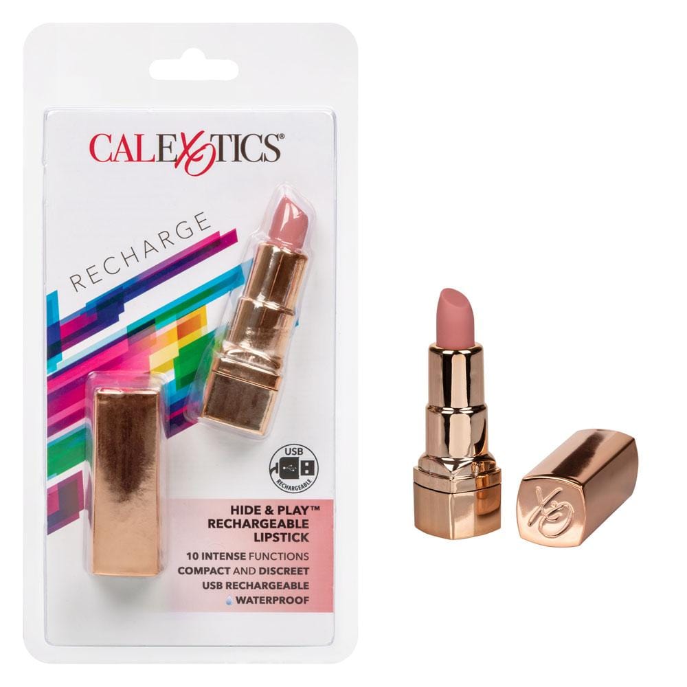 calexotics   hide and play rechargeable lipstick nude