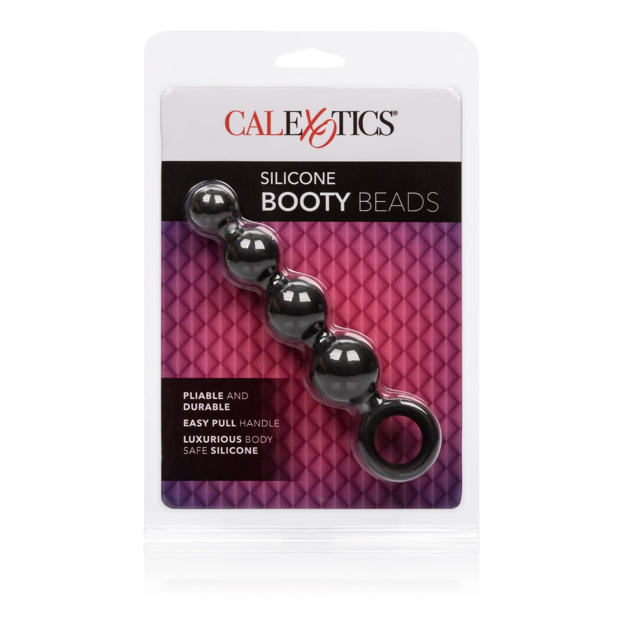 calexotics   silicone booty beads black