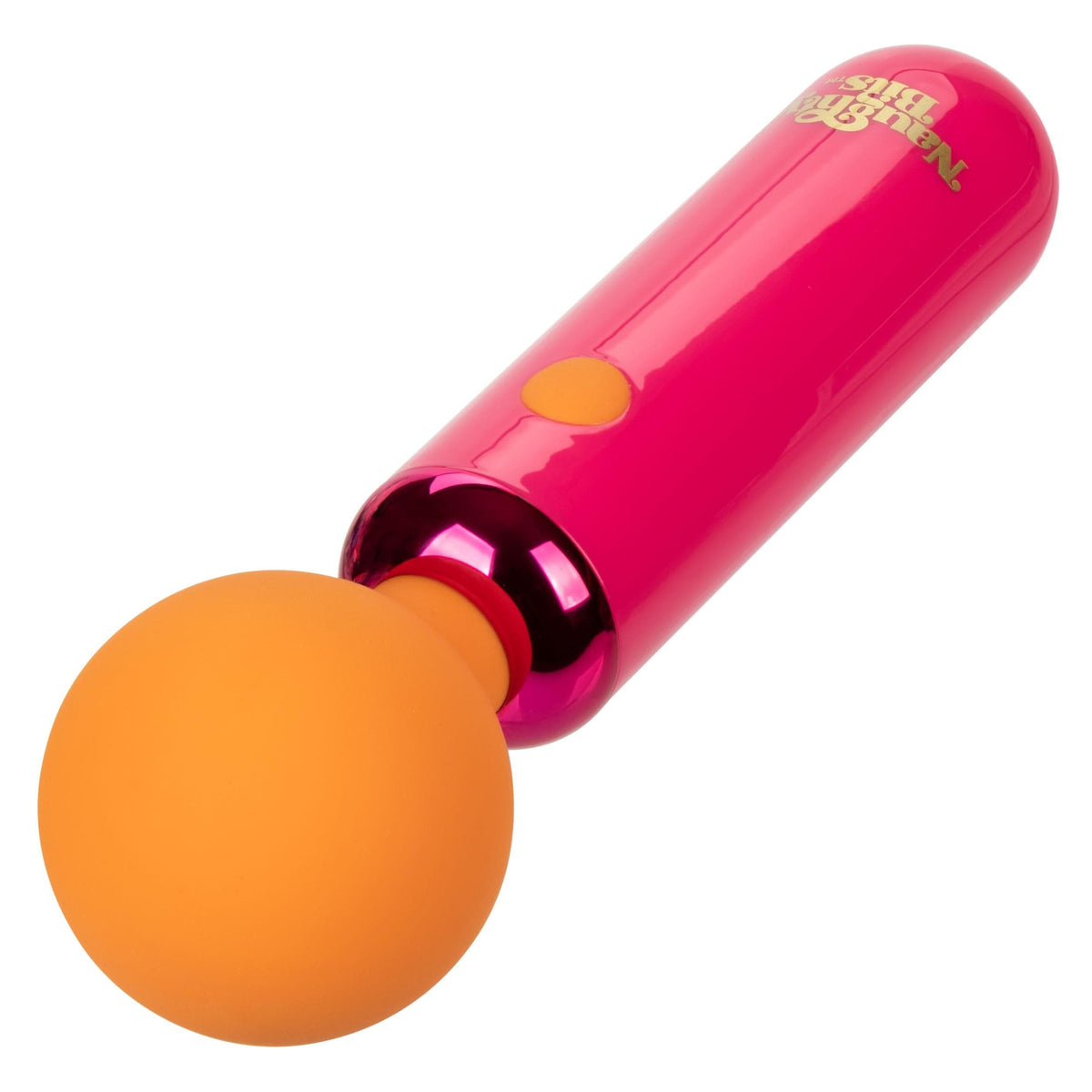 naughty bits home cumming queen vibrating wand orange pink