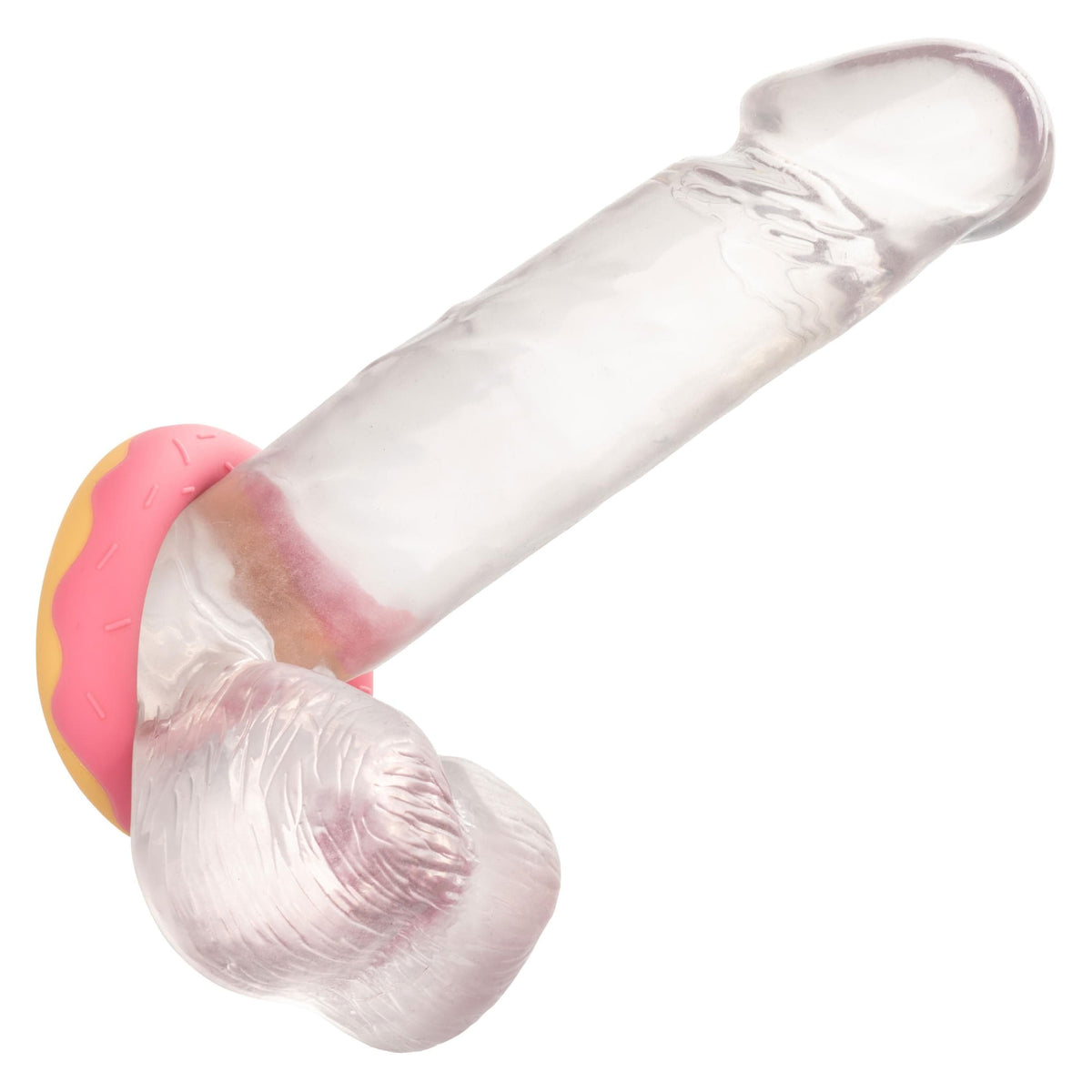 naughty bits dickin donuts silicone donut cock ring pink