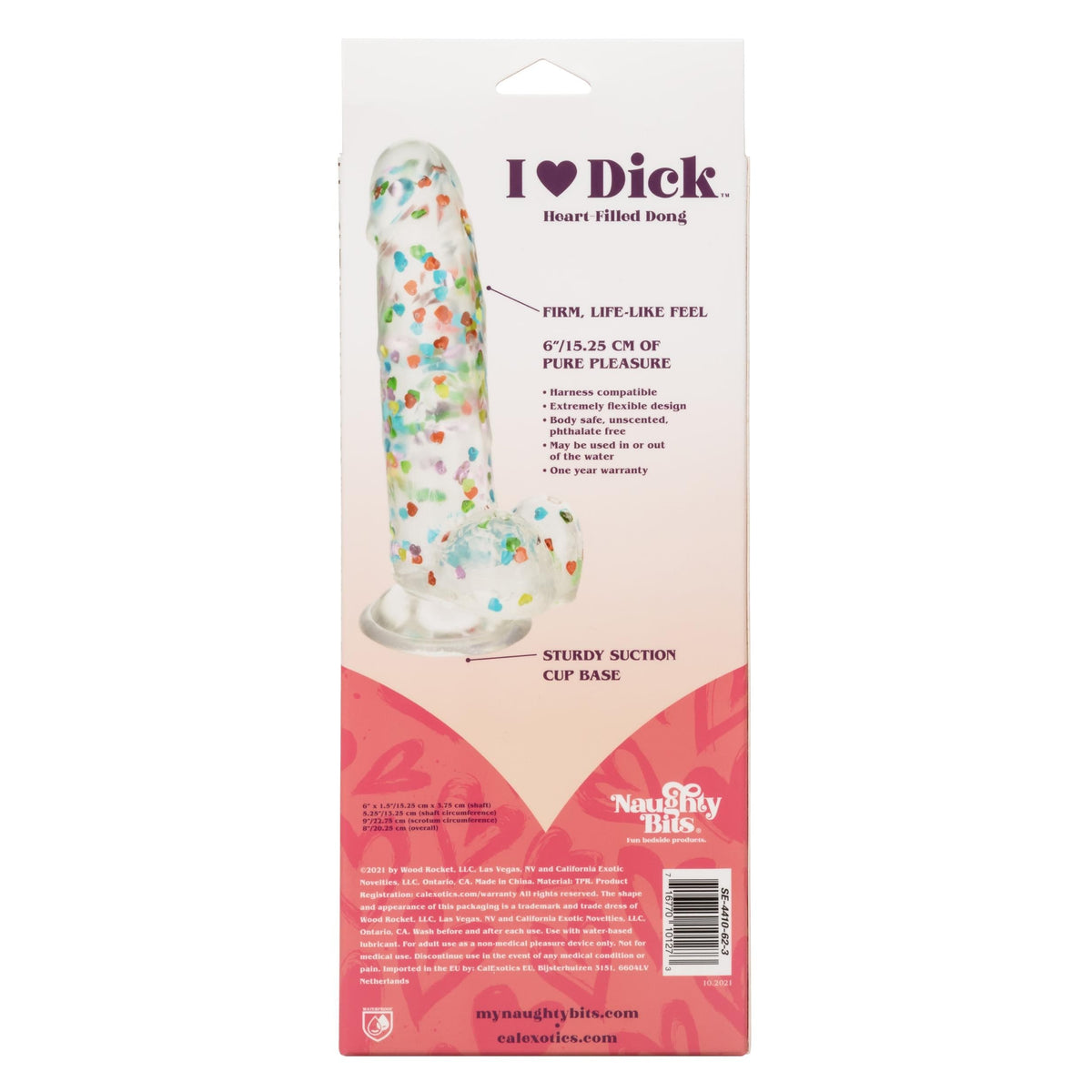 naughty bits i love dick heart filled dong