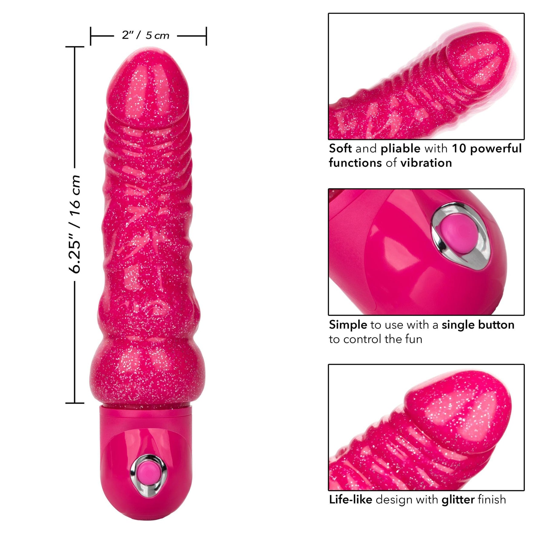 Naughty Bits Lady Boner Bendable Personal Vibrator
