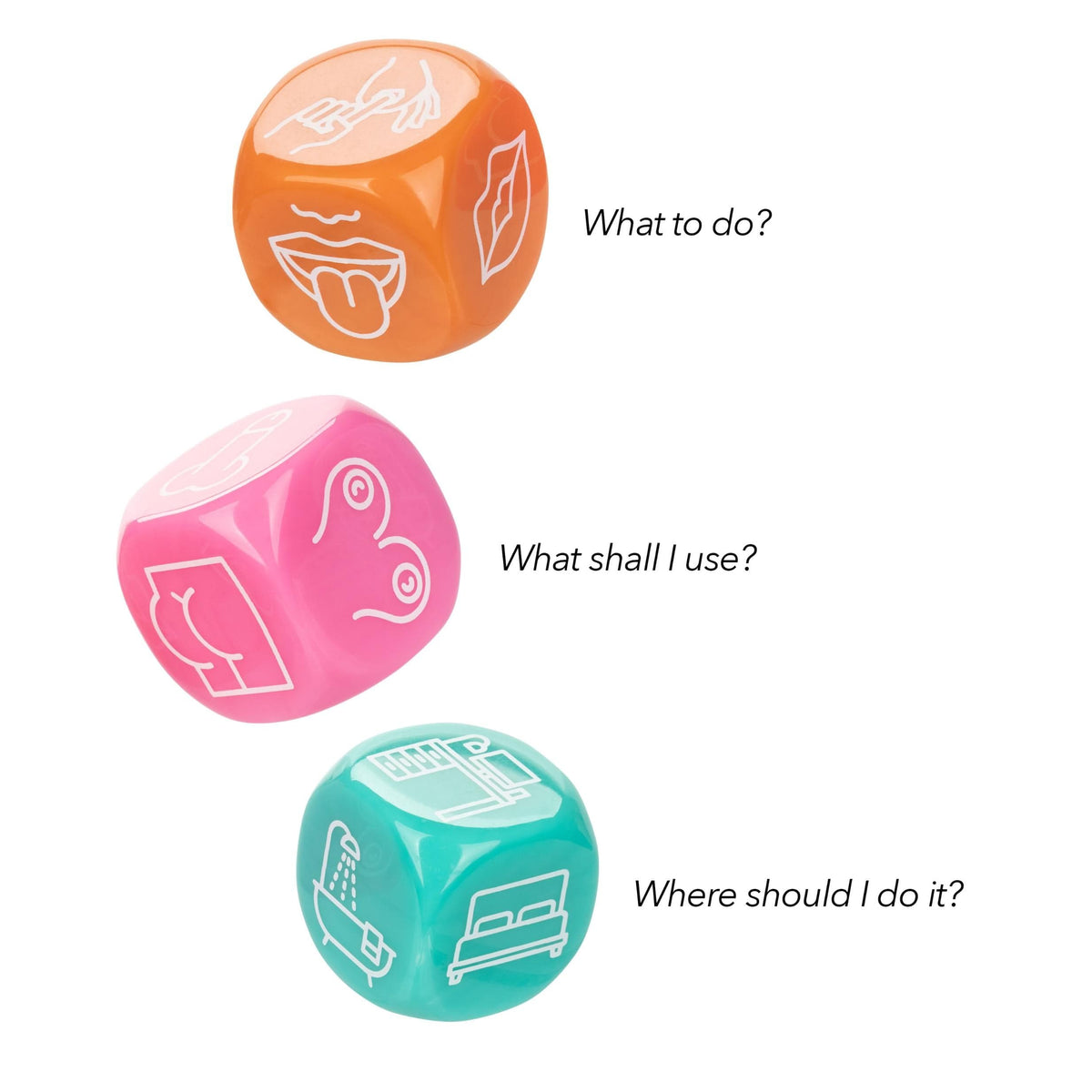 naughty bits roll with it icon based sex dice game