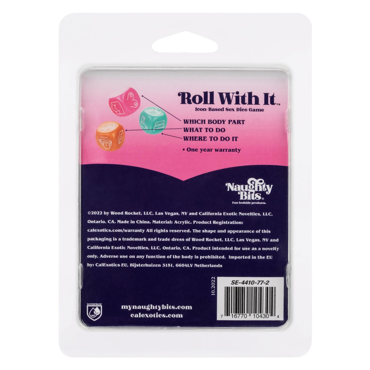 naughty bits roll with it icon based sex dice game