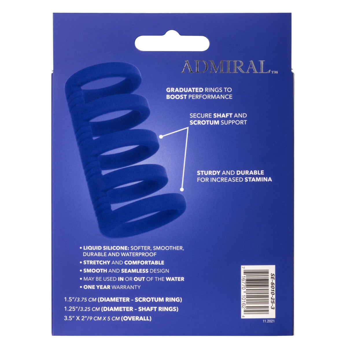 admiral xtreme cock cage blue