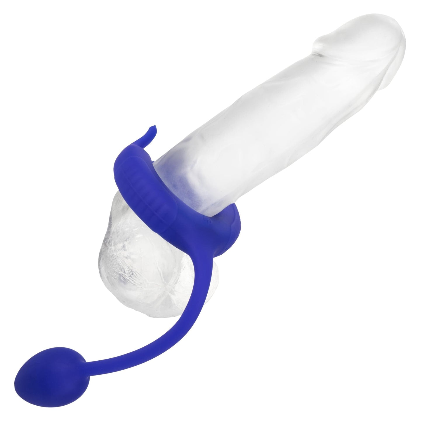 admiral plug and play weighted cock ring blue