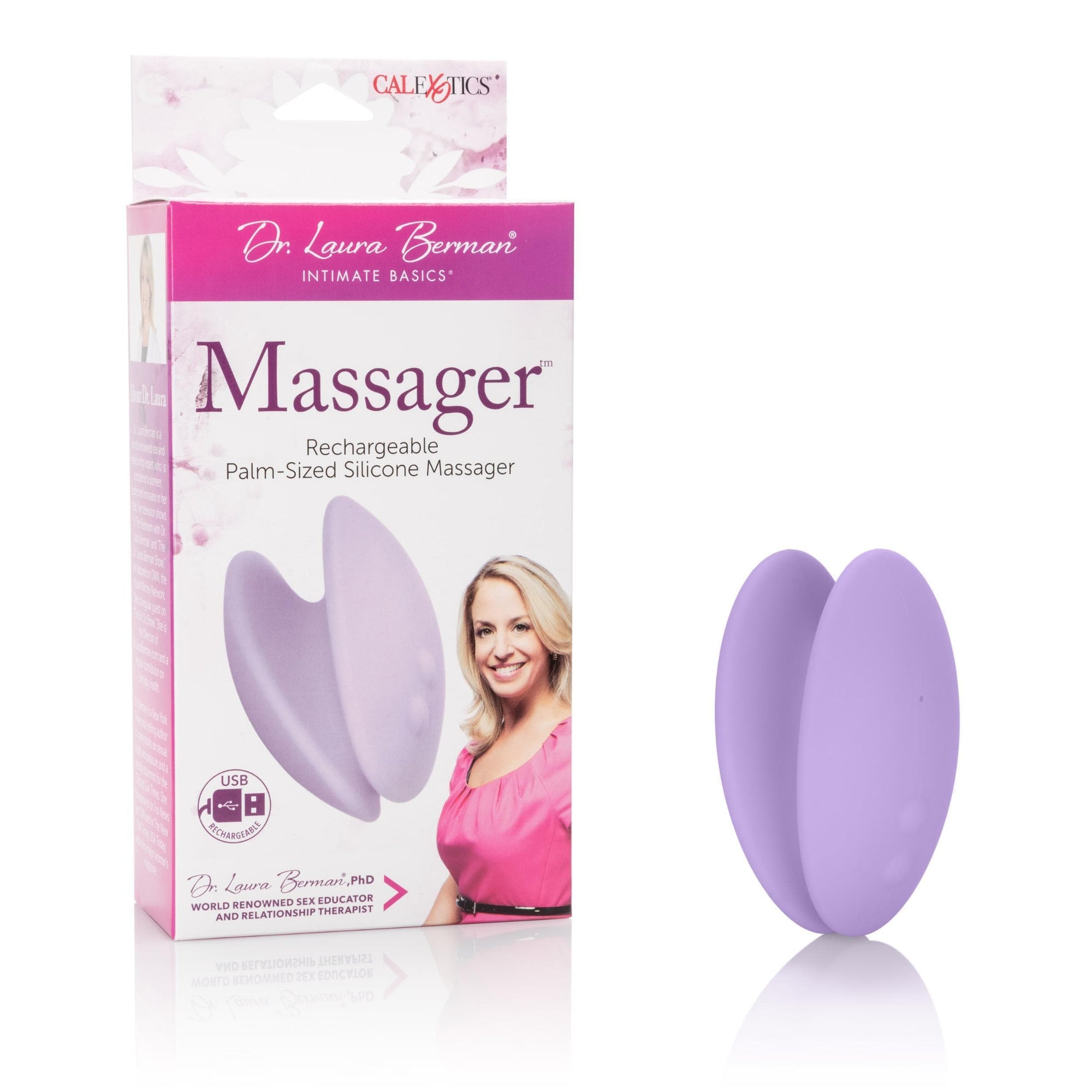calexotics - dr laura berman massager palm sized silicone massager