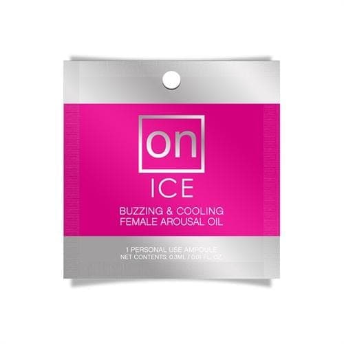 on ice buzzing cooling female arousal oil 0 01 oz ampoule