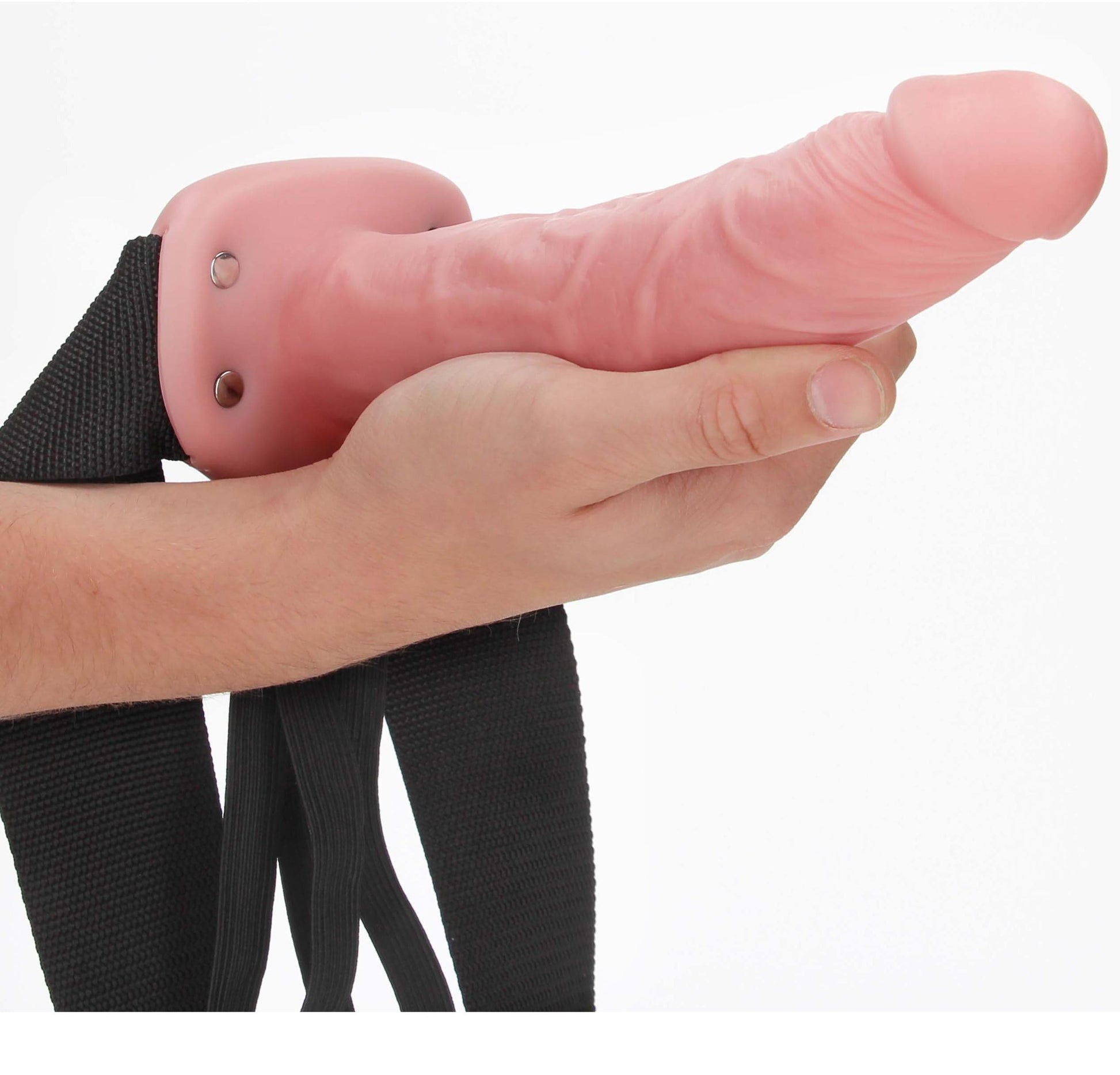 hollow strap on without balls 8 inch flesh