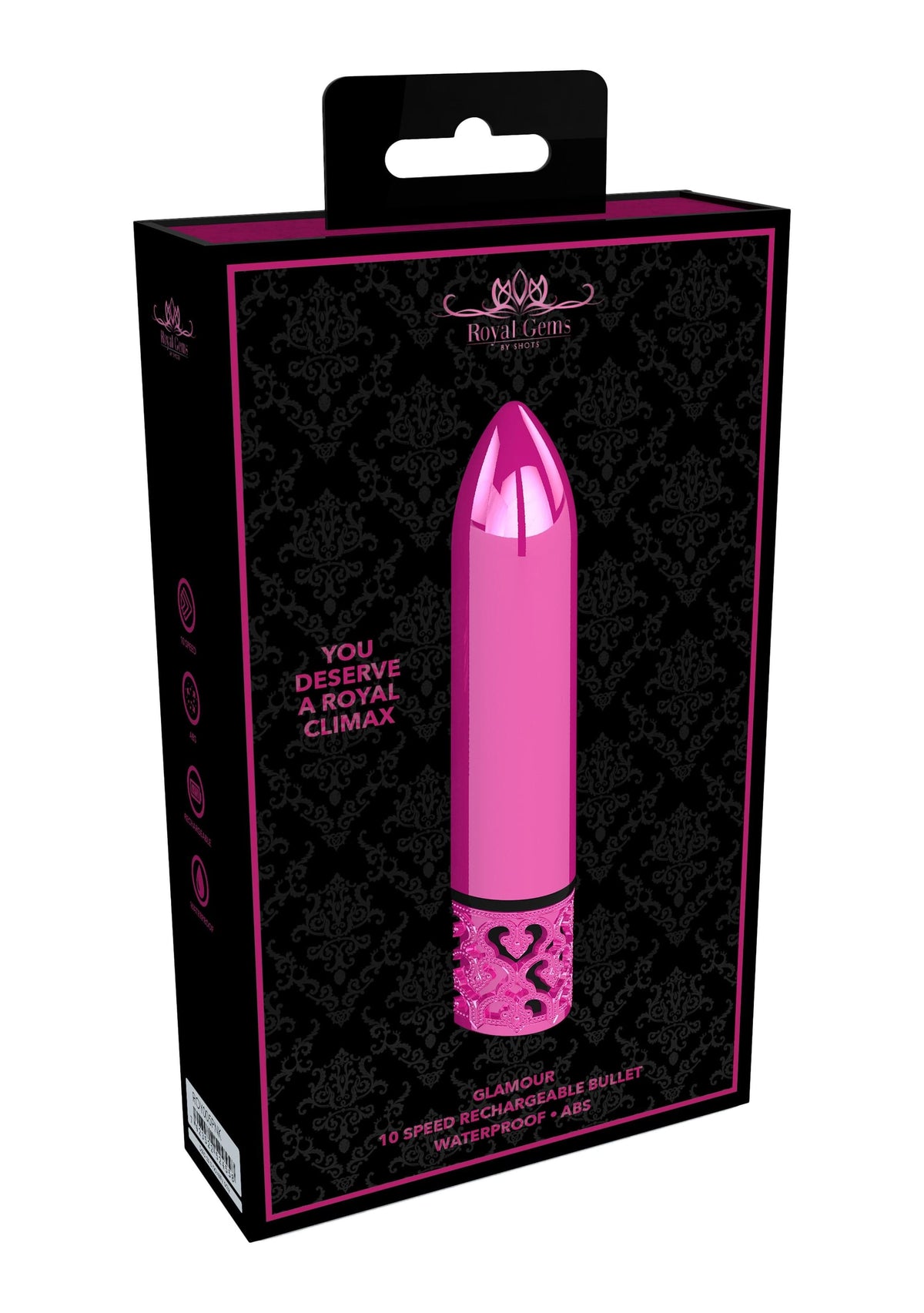 glamour rechargeable abs bullet pink