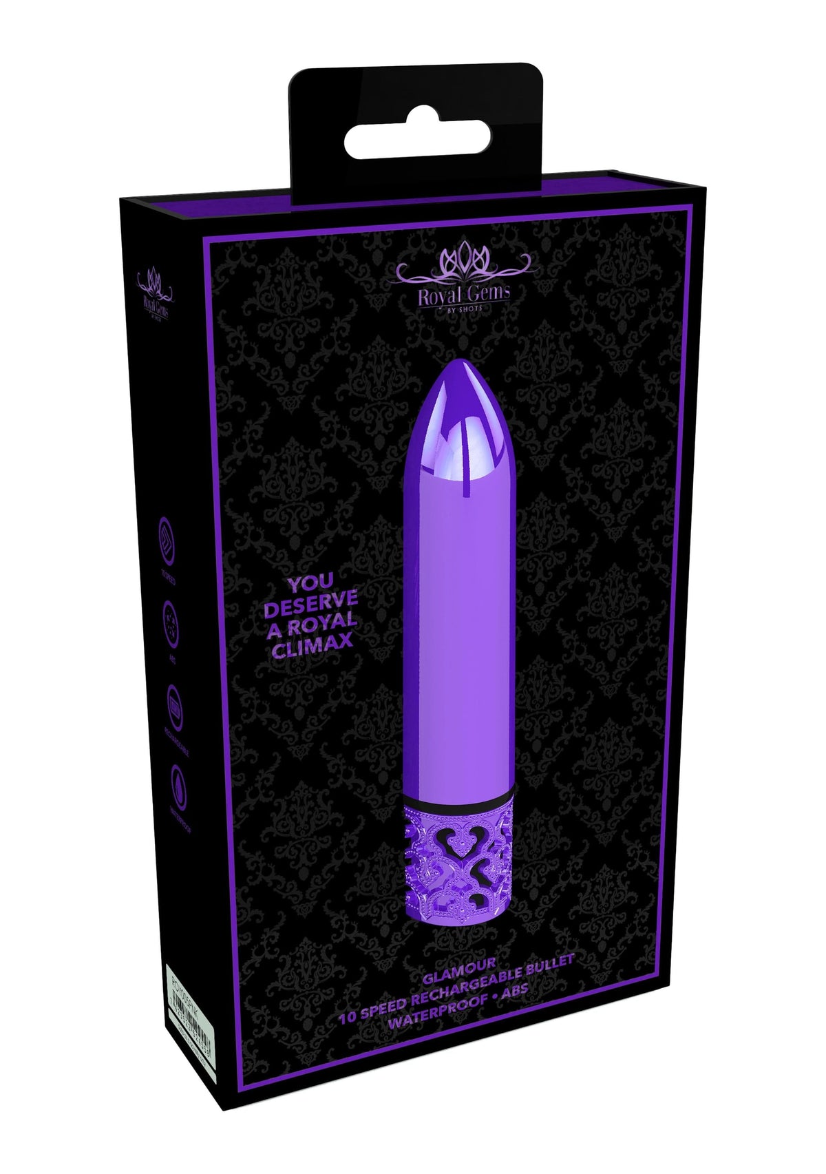 glamour rechargeable abs bullet purple