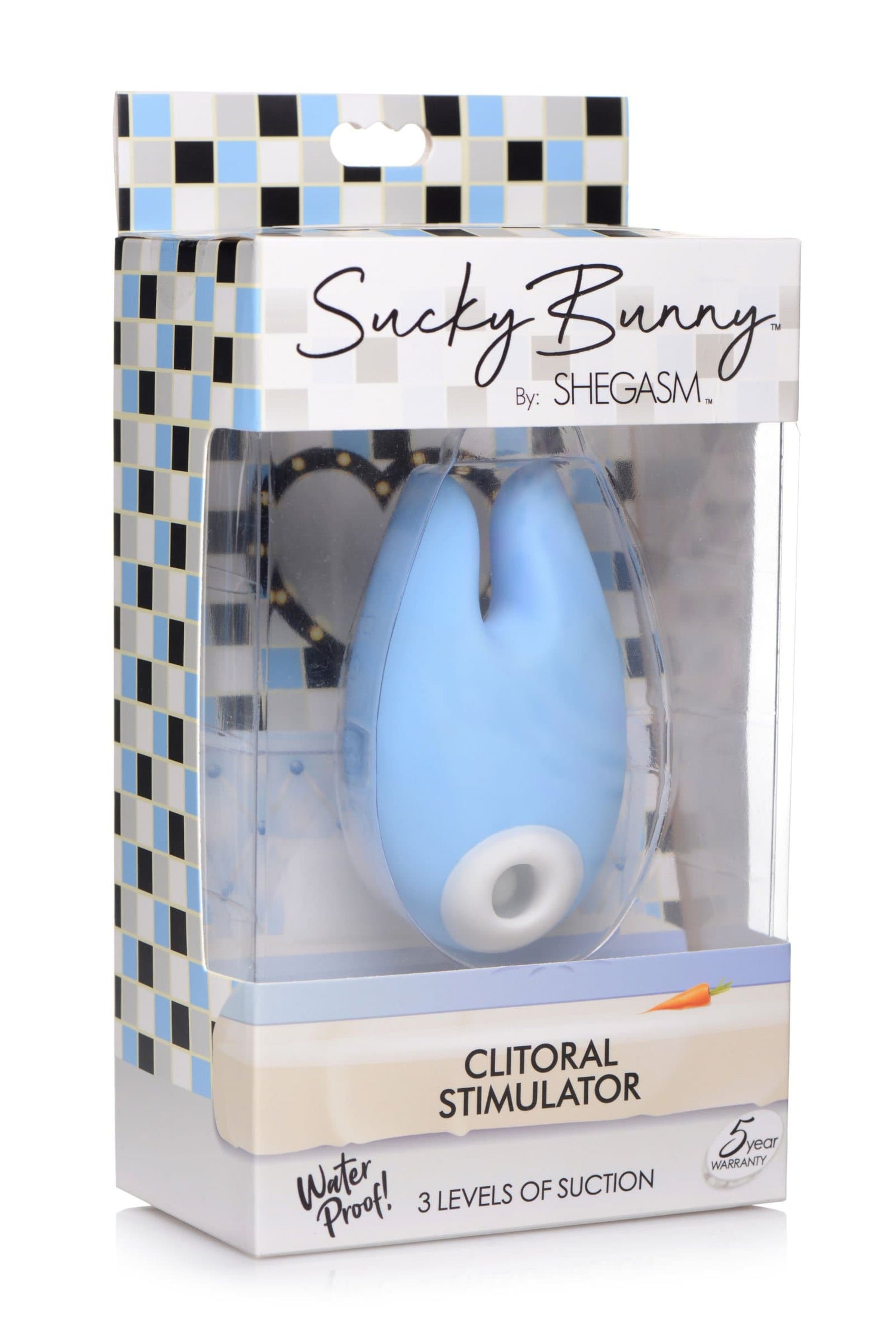 Sucky Bunny Silicone Clitoral Stimulator - Blue