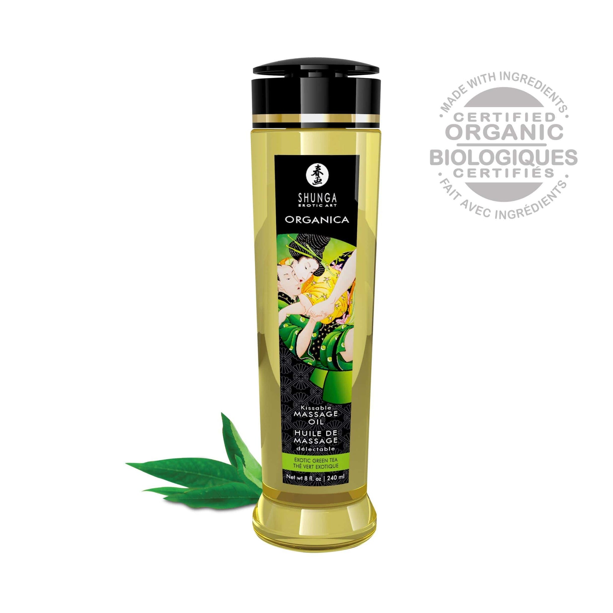 organica massage oils green tea 8 fl oz