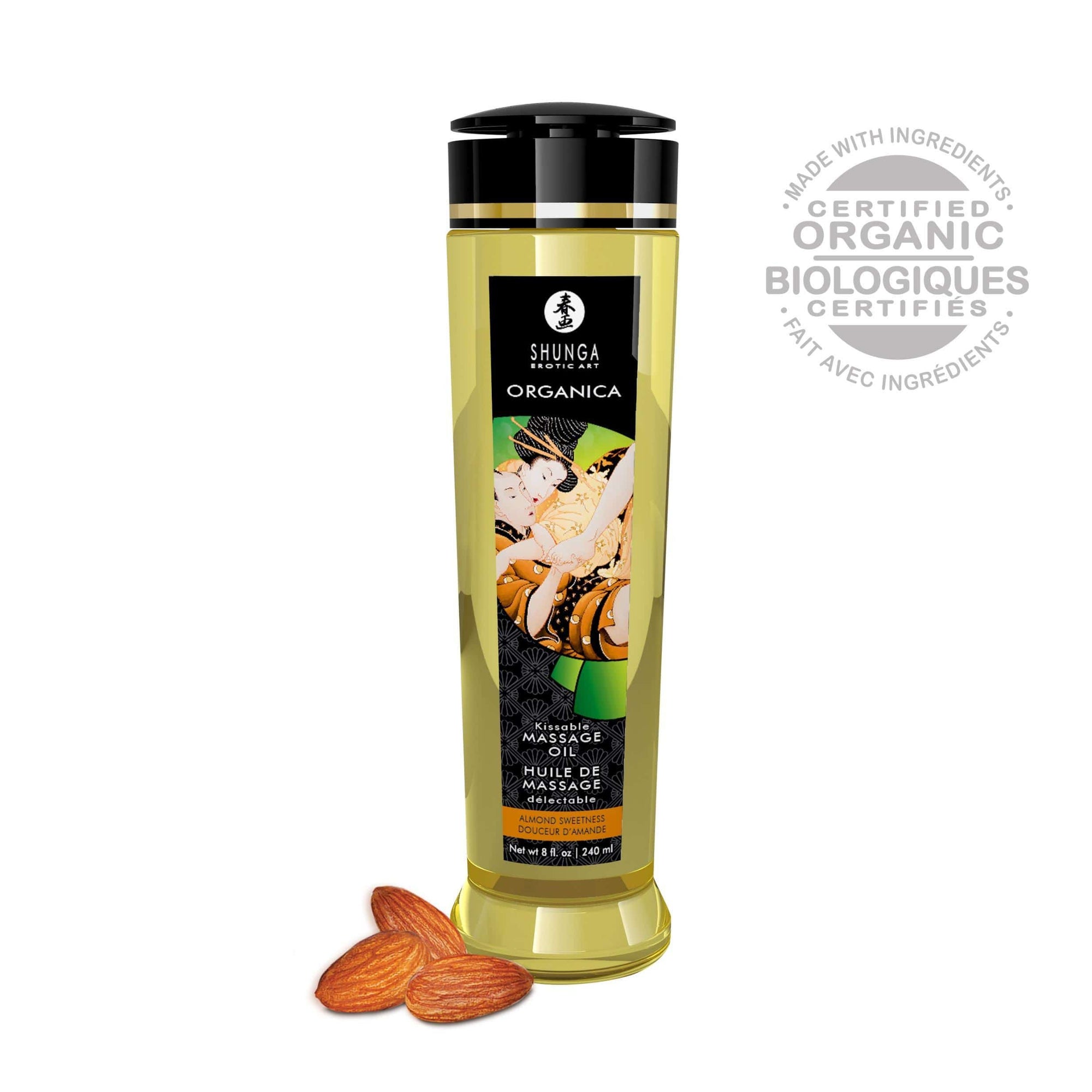 organica massage oils almond sweetness 8 fl oz