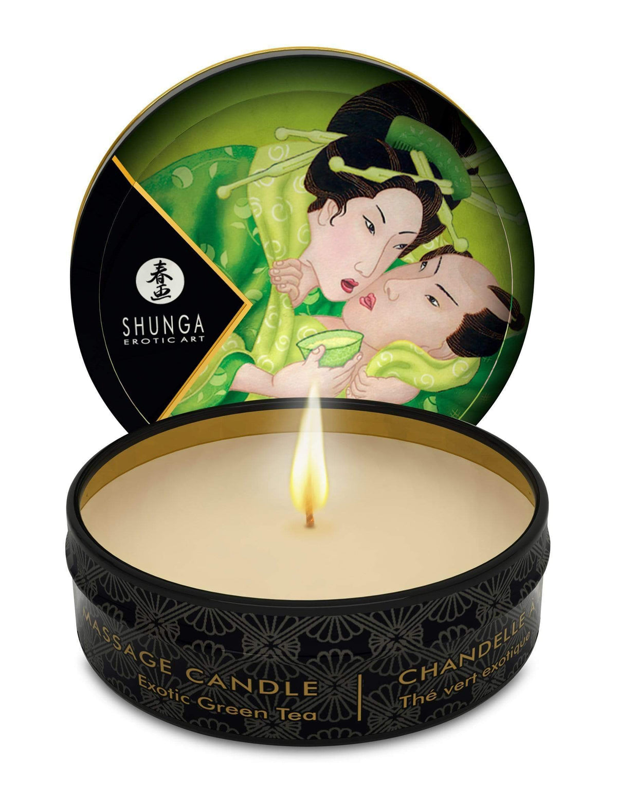 mini massage candle zenitude exotic green tea 1 fl oz