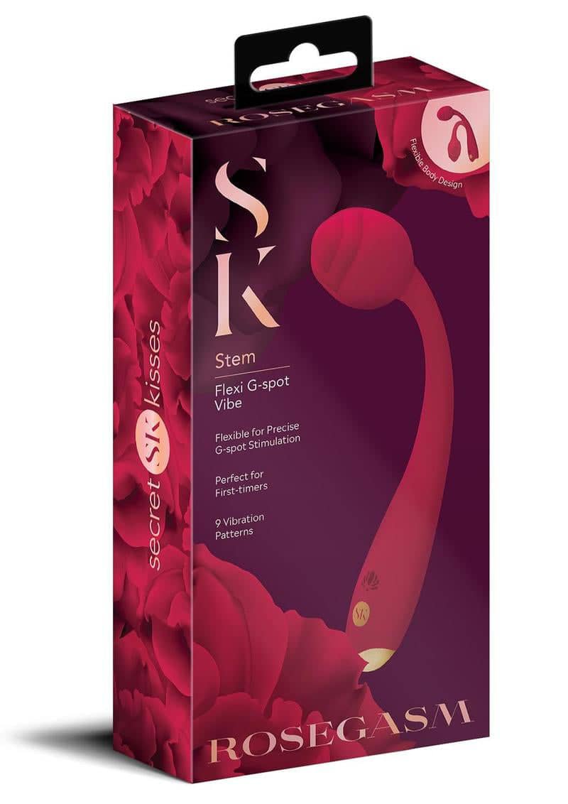 Rosegasm Long Stem Flexi G-Spot Vibe Rose - Red Default Title