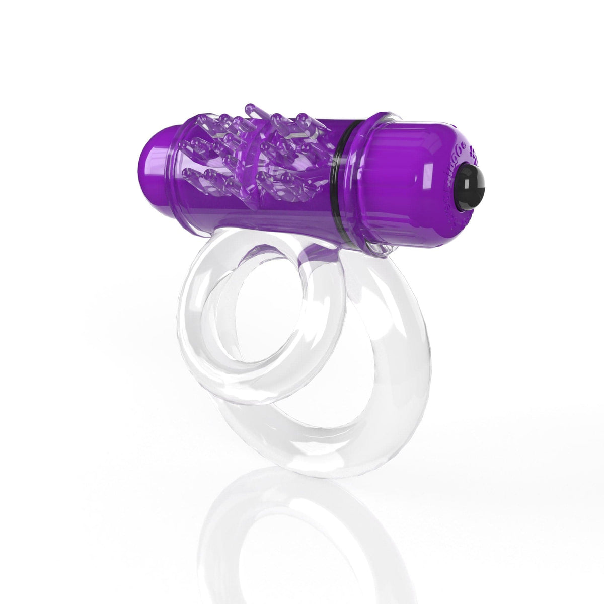 screaming o 4b double o super powered vibrating double ring grape