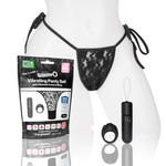 Screaming O 4t - Vibrating Panty Set With Remote Control Ring - Black
