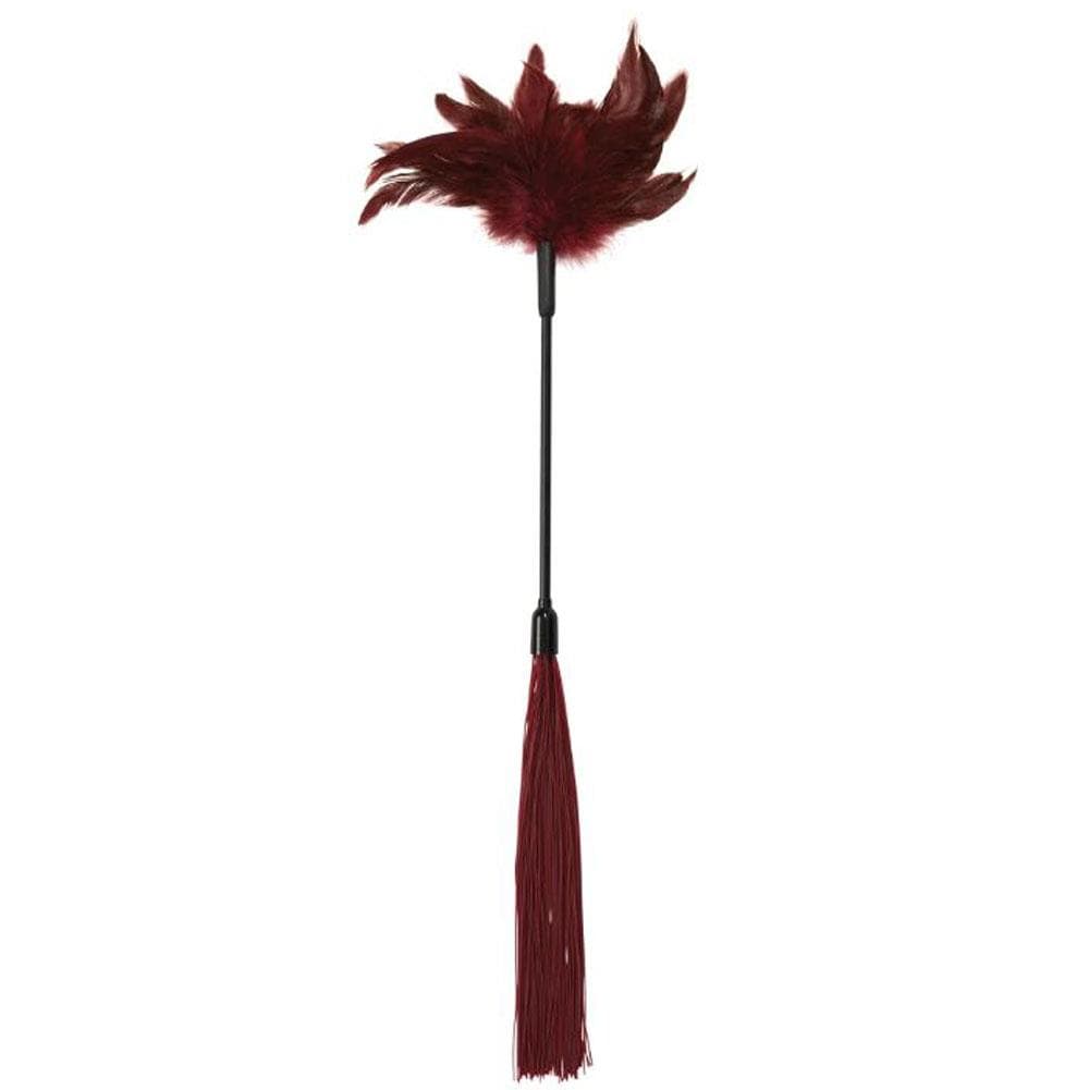 Sex and Mischief Enchanted Feather Tickler - Burgundy Default Title