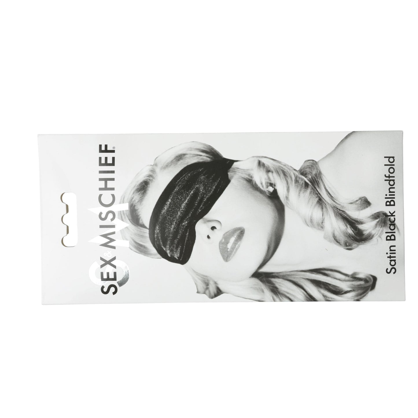 sex and mischief satin blindfold black