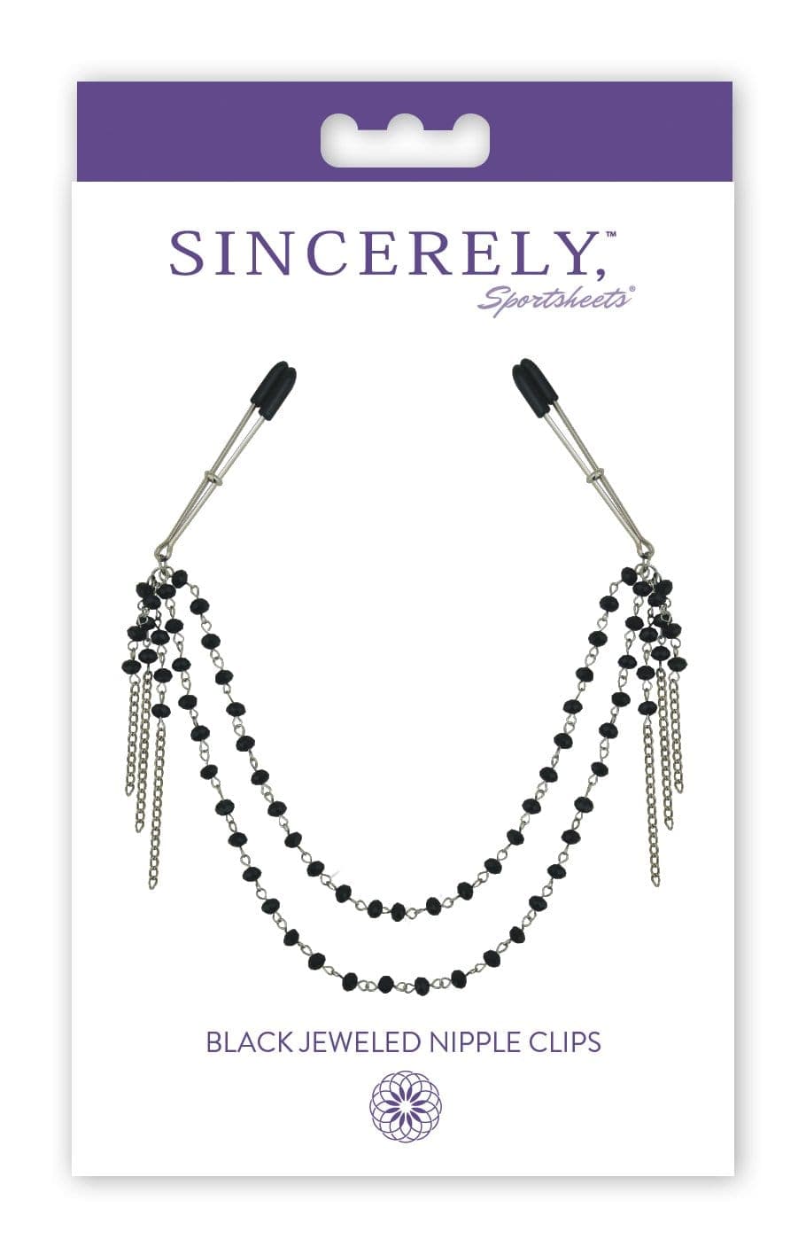 sincerely black jeweled nipple clips