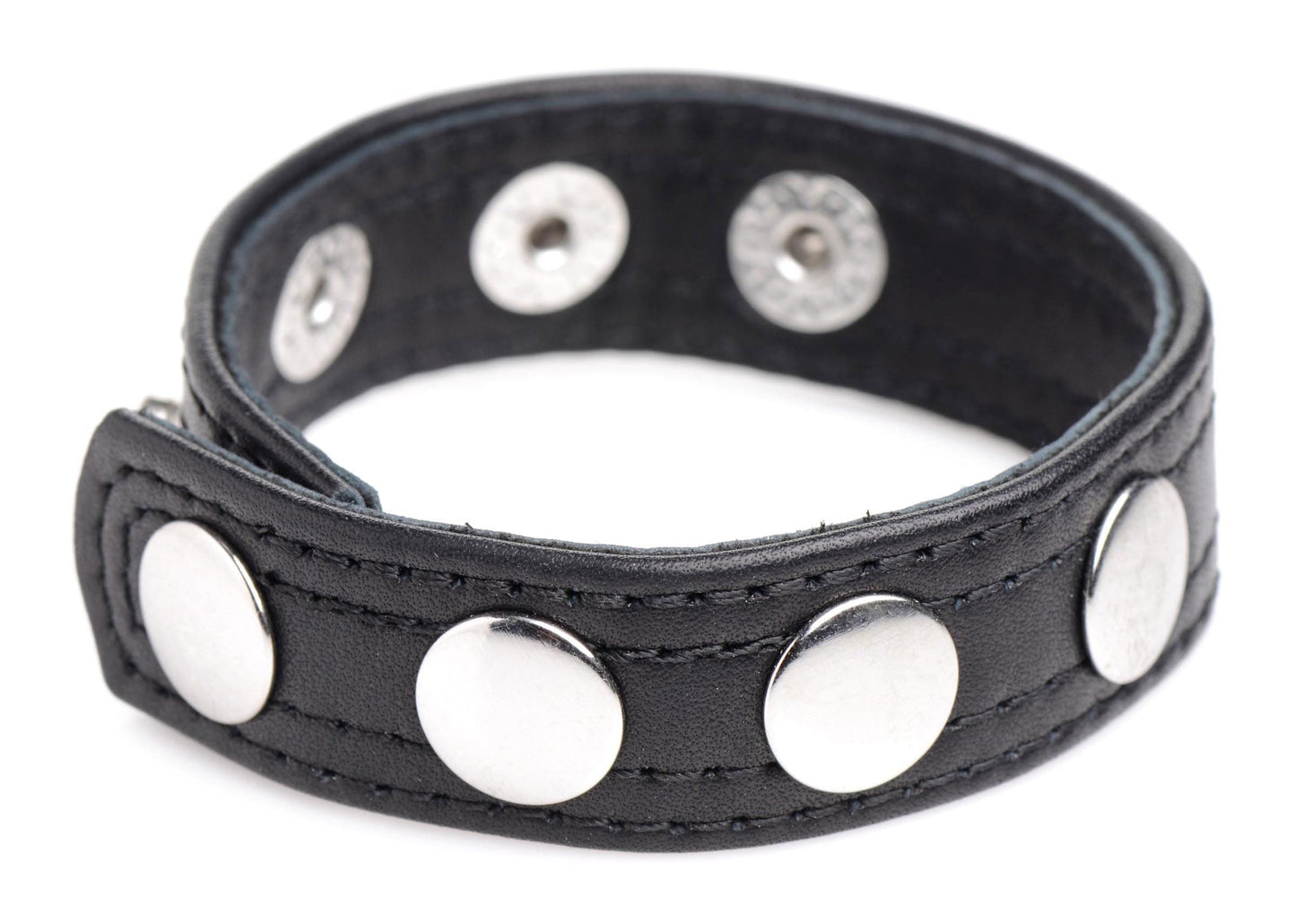 cock gear leather speed snap cock ring black