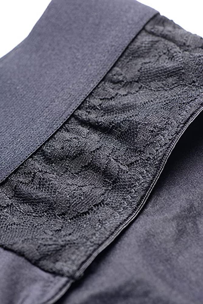 lace envy crotchless panty harness 2xl black