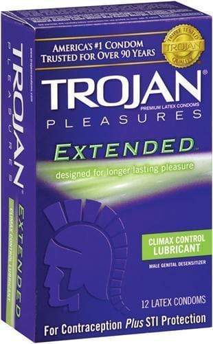 trojan pleasures extended pleasure 12 pack