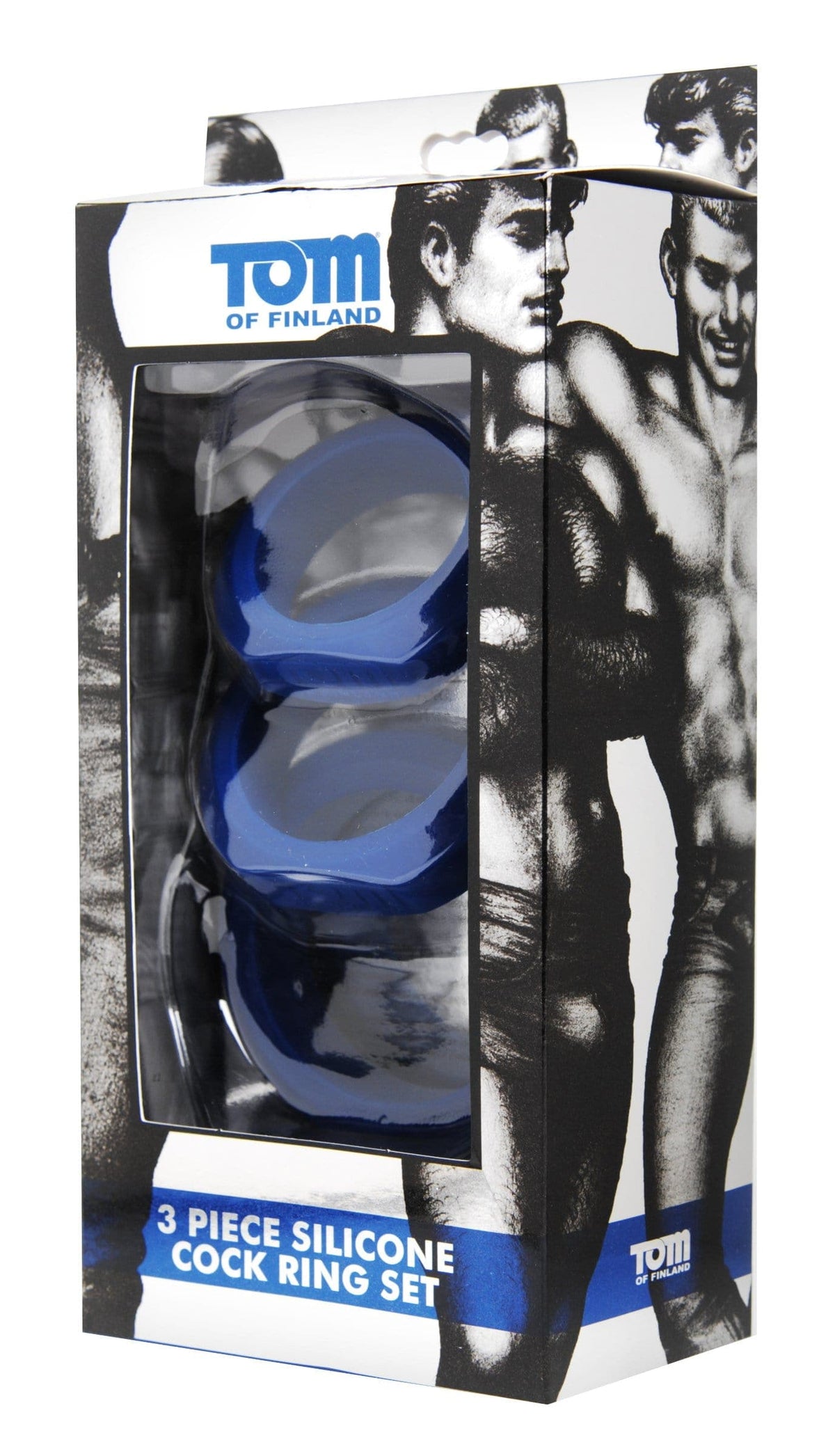 tom of finland 3 pieces silicone cock ring set