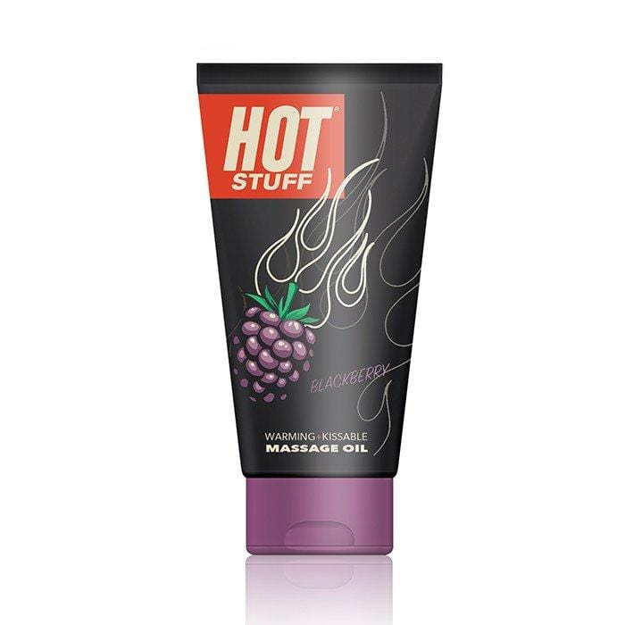 hot stuff warming massage oil blackberry 6 fl oz tube