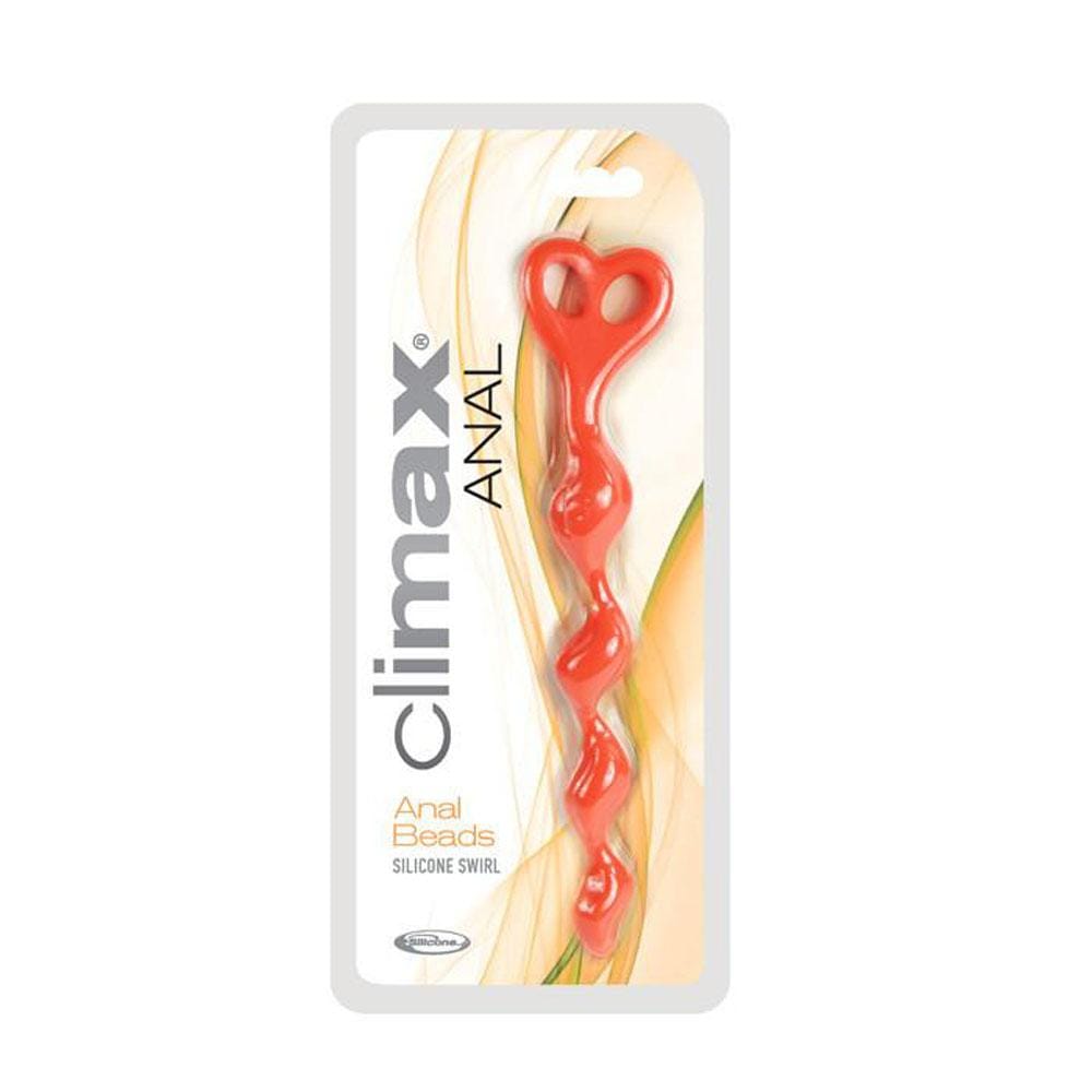 climax anal silicone swirl anal beads