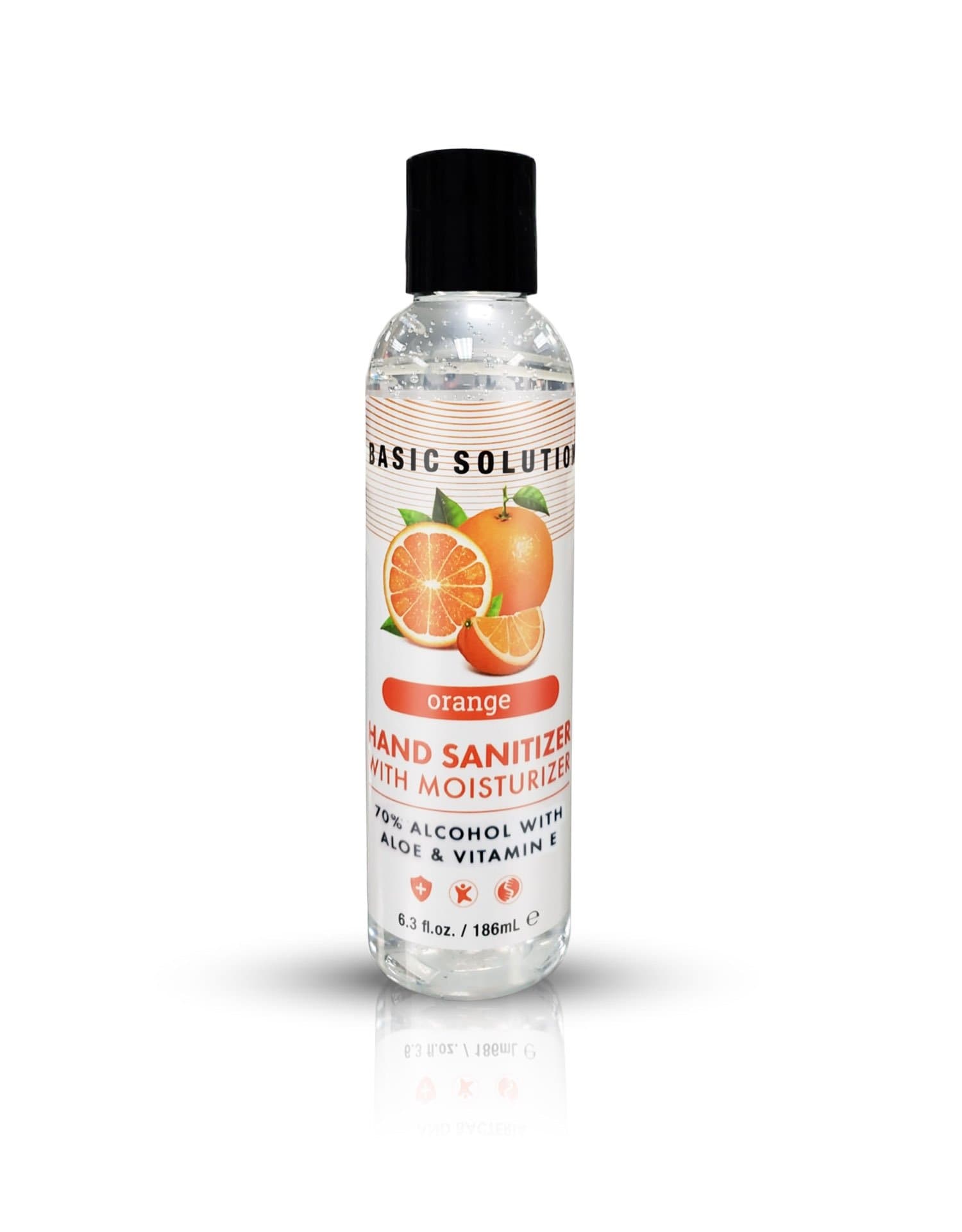 basic solutions hand sanitizer with moisturizer orange 6 3 oz