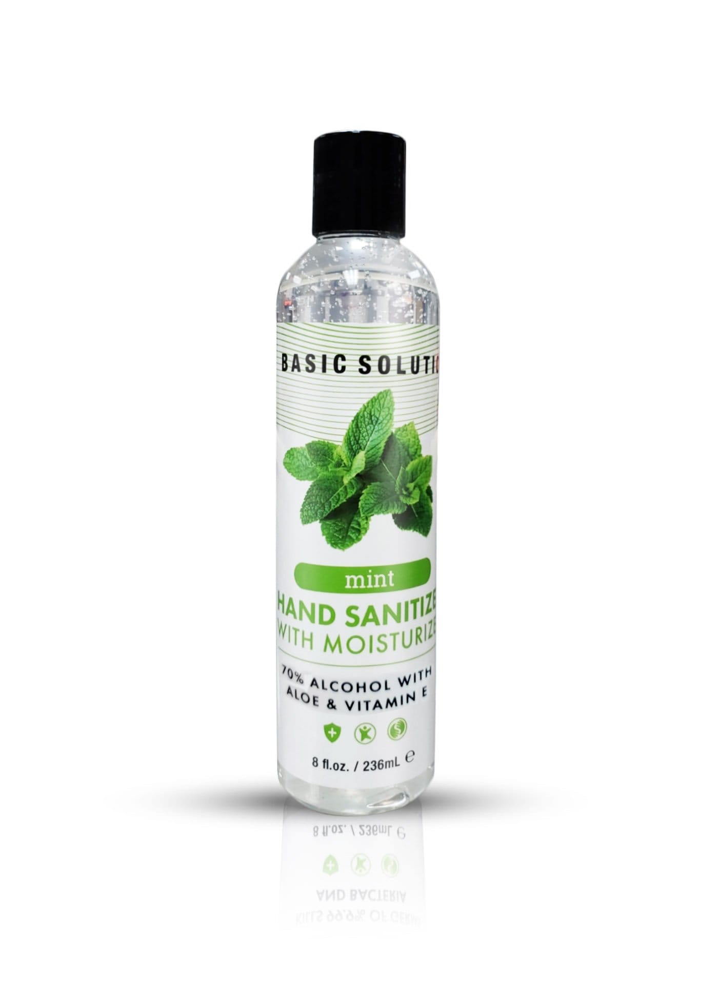 Basic Solutions Hand Sanitizer With Moisturizer - Mint - 8 Oz.- 236ml Default Title