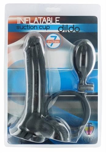 inflatable suction cup dong black